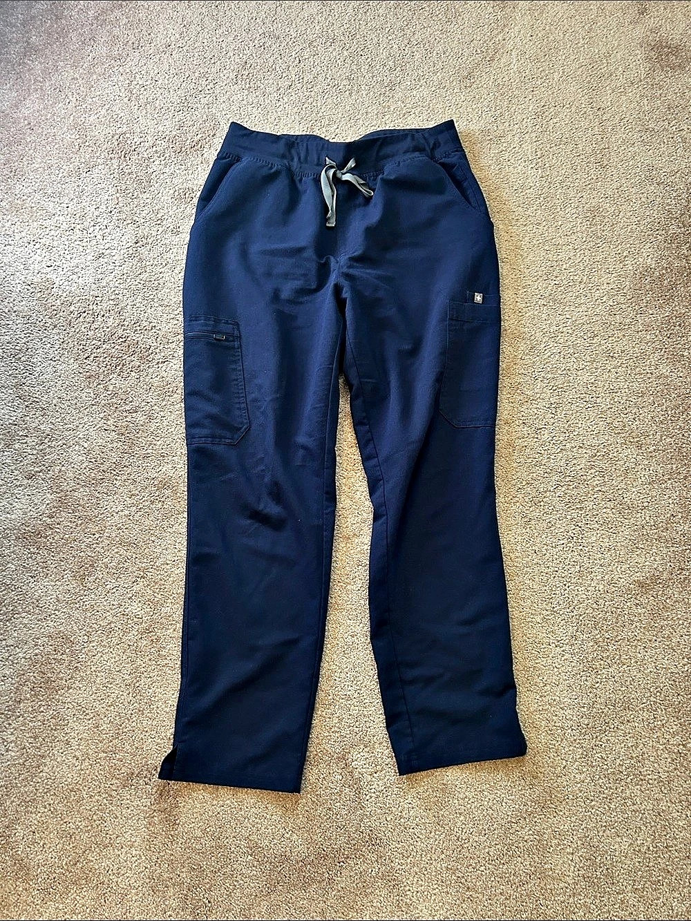 FIGS Technical Collection Livingston Straight Leg Blue Scrub Pants